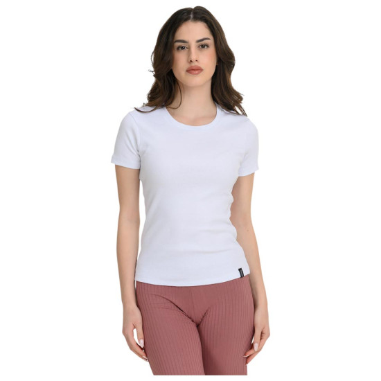 Target Γυναικεία κοντομάνικη μπλούζα Cotton 2x1 Rib Crewneck T-Shirt